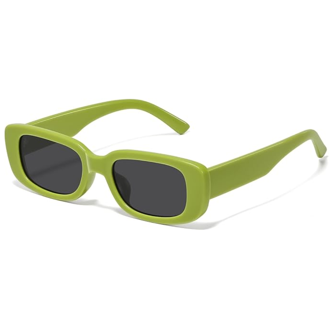 Retro Rectangular Y2K Sunglasses - Aria | Bowlift
