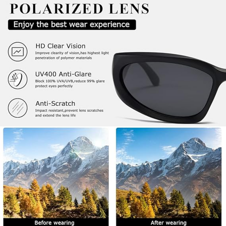 Polarized Sports Sunglasses - SwiftWrap | Bowlift