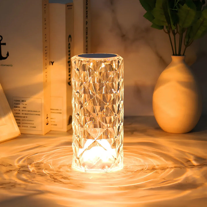 Crystal Table Lamp with Touch Control - Aurora | Bowlift