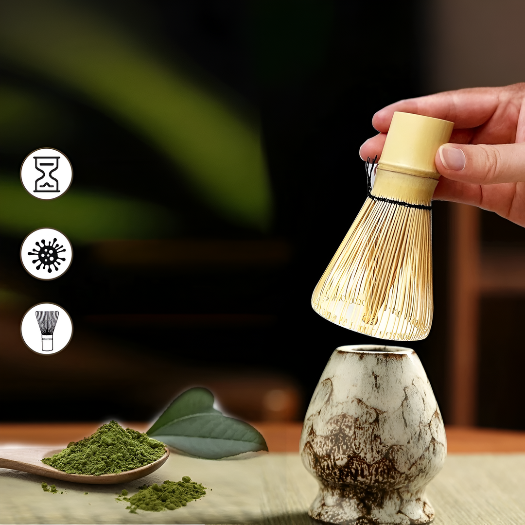 BowLift | Traditional Matcha Tea Set – 6-Piece Authentic Japanese Matcha Kit – Premium Bamboo & Ceramic