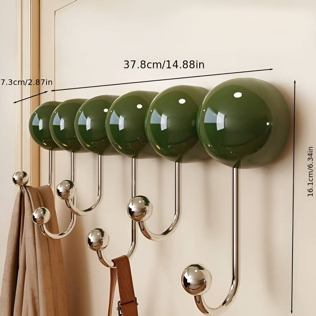 Shower hooks with suction cup – Strong hold without drilling | Perfect for bath and shower | Bowlift