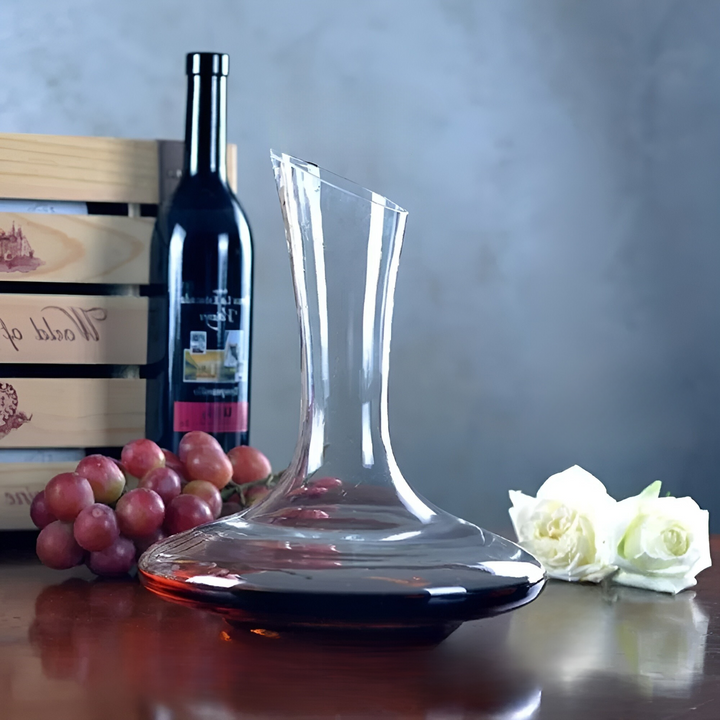 Crystal wine decanter – Handmade Elegant | 1500 ml Ideal for bars, apartments & offices | Bowlift