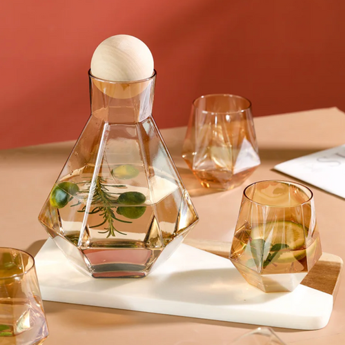 Diamond Drinkware 5-Piece Set Bowlift