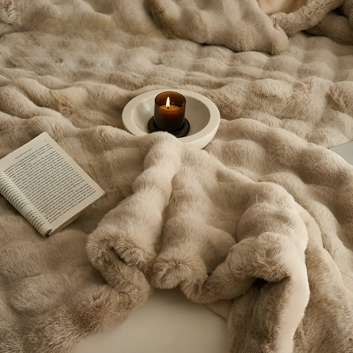 Fleece and fleece Bowliftanket – Extra soft & warm | Perfect for sofa and bedroom | Bowlift