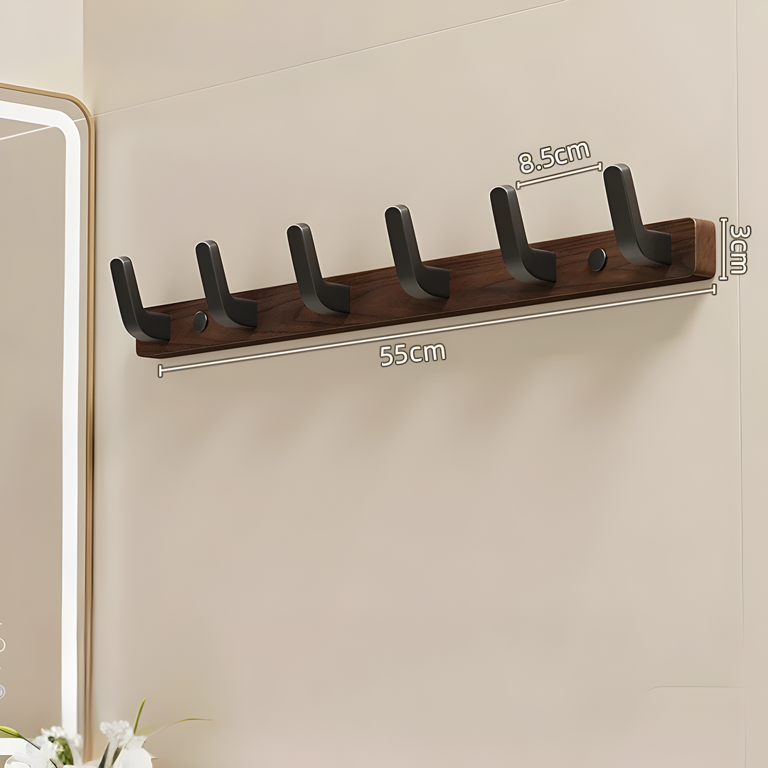 WalnutWisp Hook – Walnut Wood Wall Hook | Bowlift