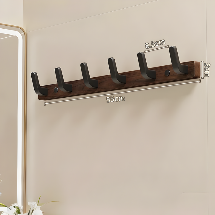 WalnutWisp Hook – Walnut Wood Wall Hook | Bowlift