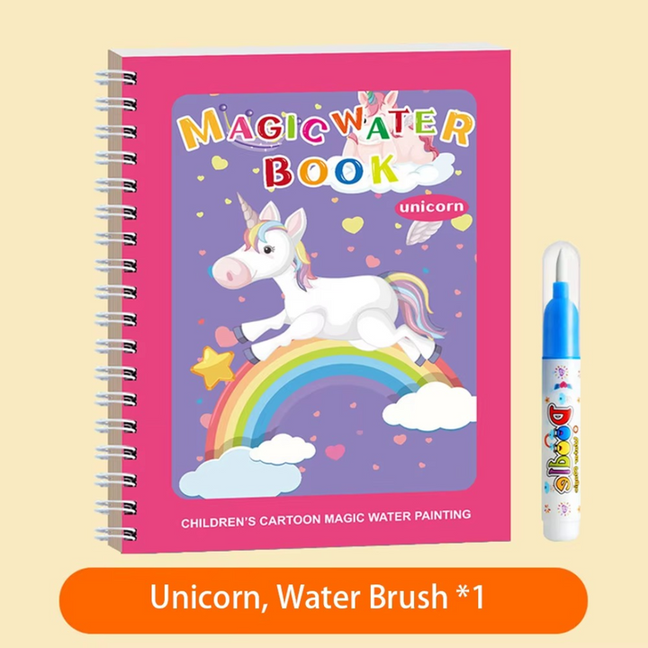 BowLift | Magic Self Erasing Water Painting Book Set with Water Brush (Set of 6)