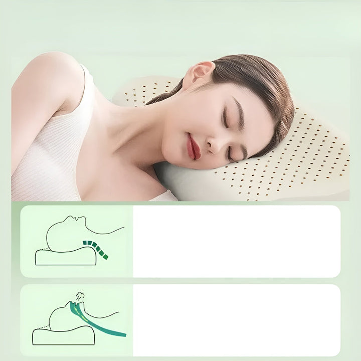 Thai Natural Latex Neck Pillows – Ergonomic and BreathaBowlifte | Perfect for a Restful Sleep | Bowlift