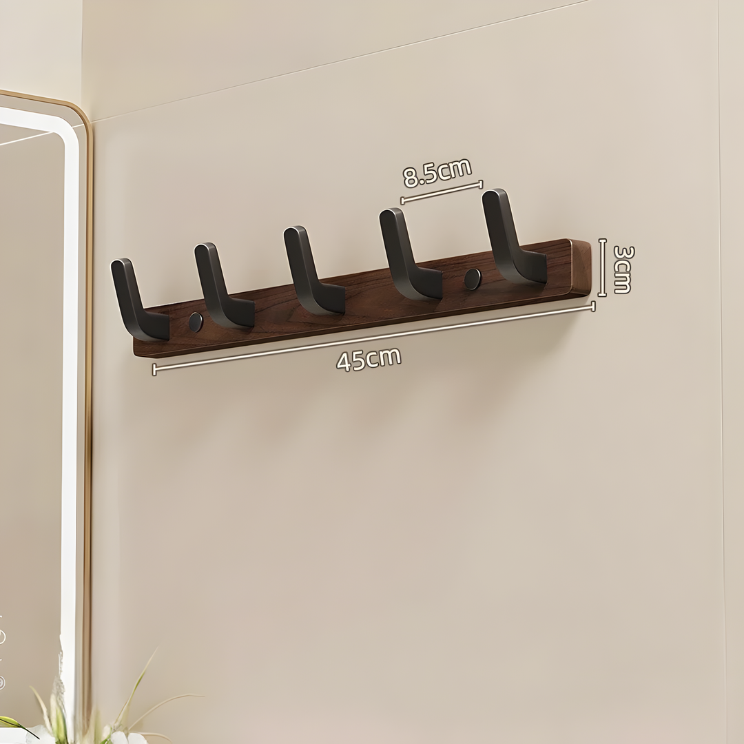 WalnutWisp Hook – Walnut Wood Wall Hook | Bowlift