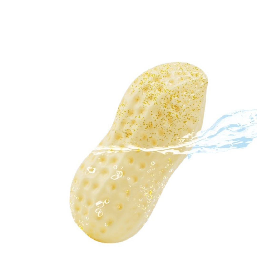 Durable squeaky peanut chew toy for dogs Bowlift