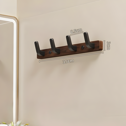 WalnutWisp Hook – Walnut Wood Wall Hook | Bowlift