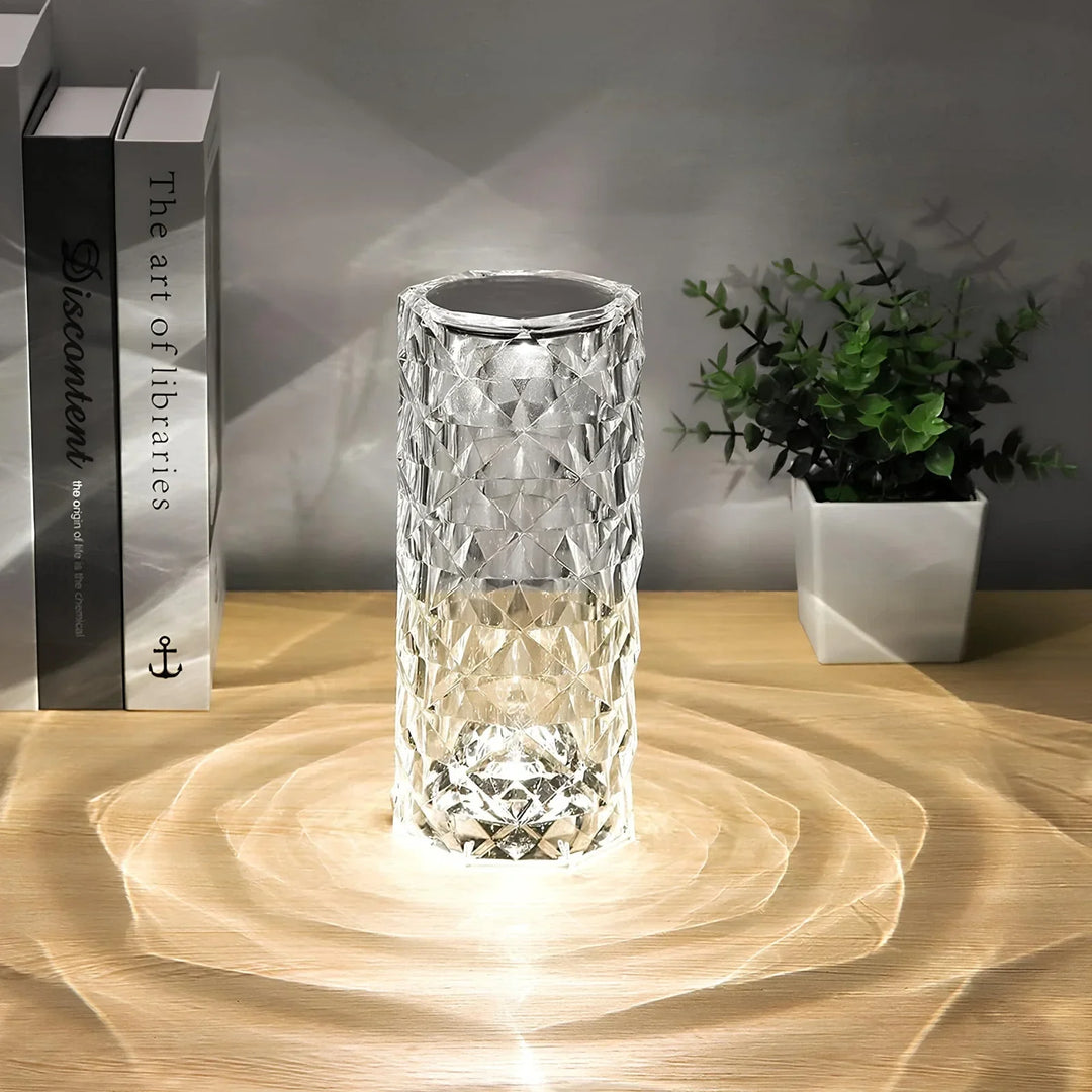 Crystal Table Lamp with Touch Control - Aurora | Bowlift