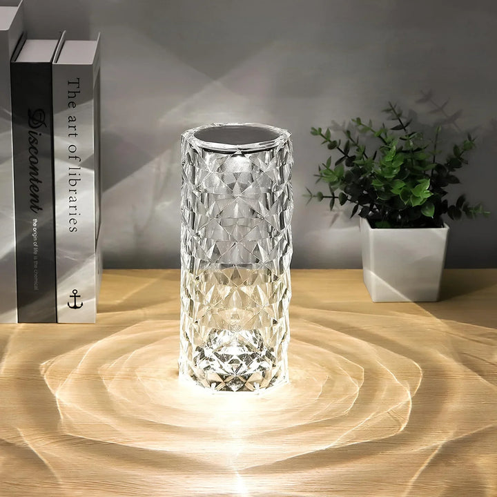 Crystal Table Lamp with Touch Control - Aurora | Bowlift