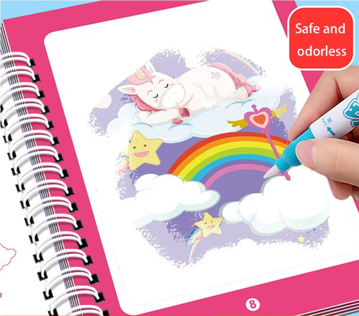 BowLift | Magic Self Erasing Water Painting Book Set with Water Brush (Set of 6)