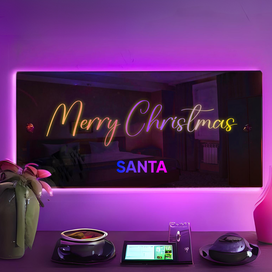 Personalized Light Up Name Mirror | Bowlift