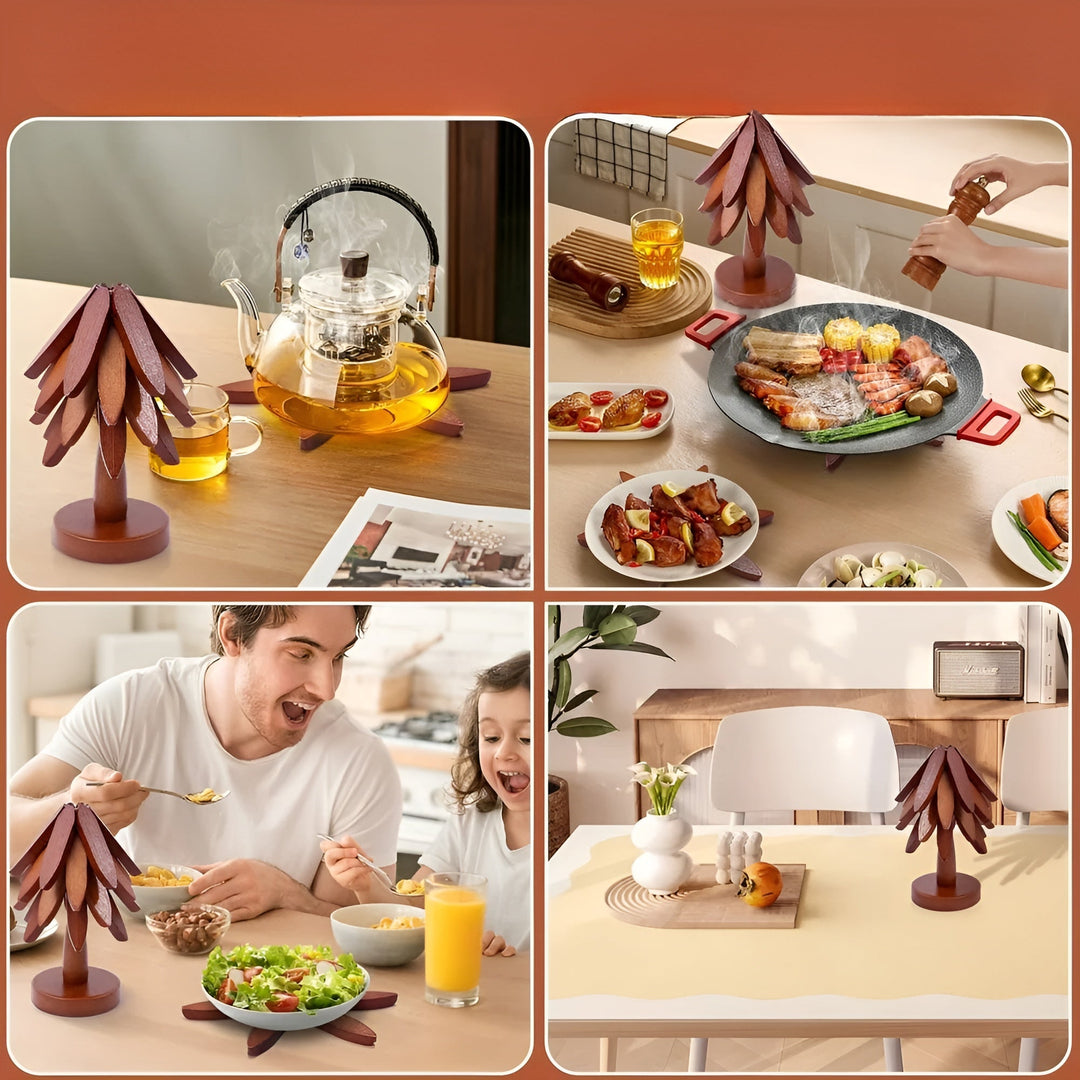 Christmas tree coaster foldaBowlifte – Decorative & Practical | Ideal for drinks & holidays | Bowlift