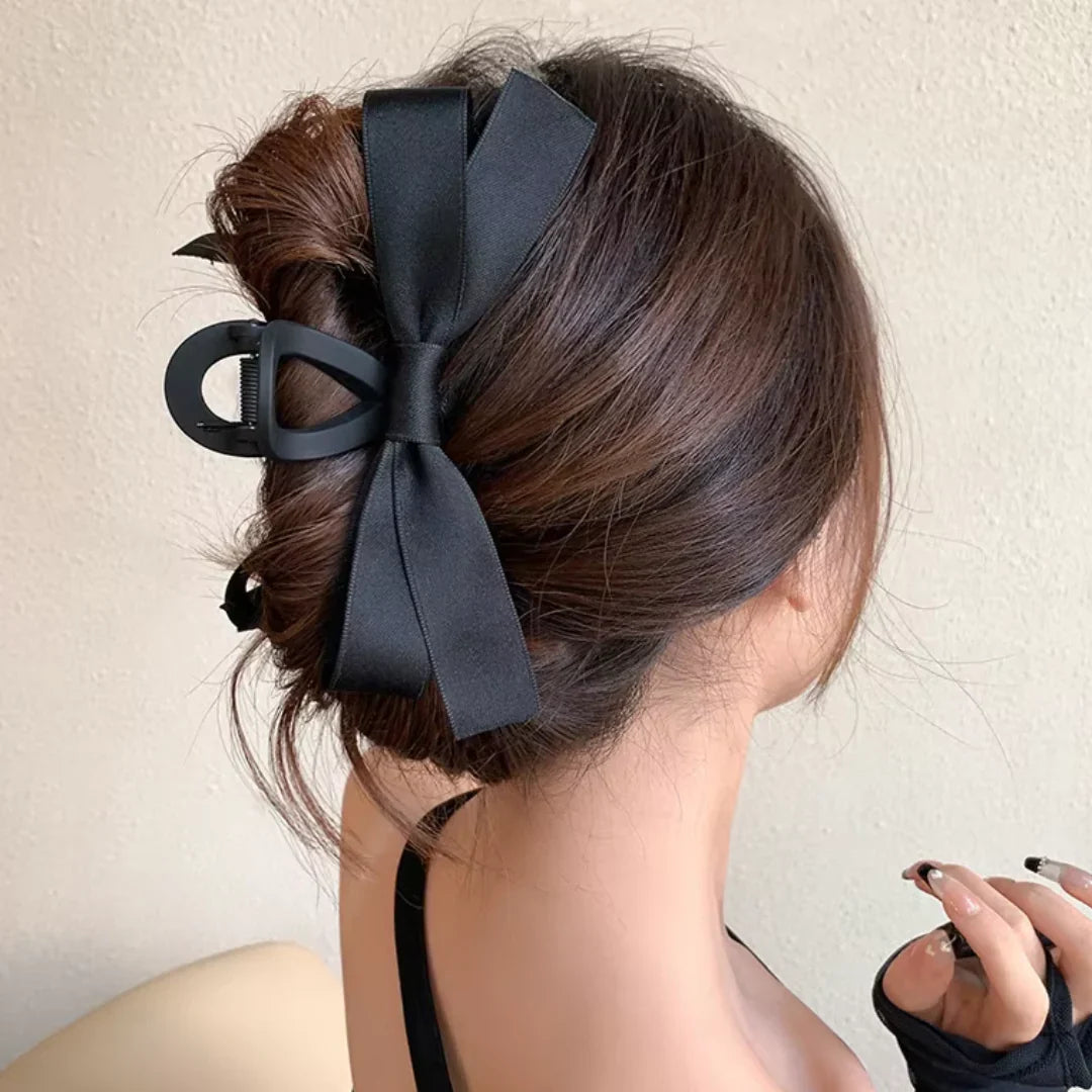 BowLift | Large Hair Clips with Satin Bows