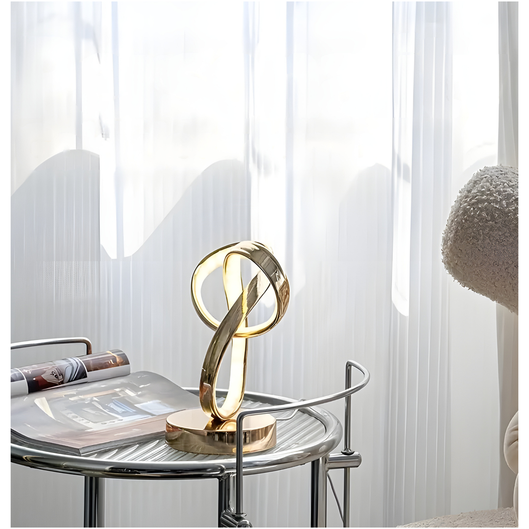 BowLift | Lamp - Luxury Golden Möbius Ring Desk Reading Lamp