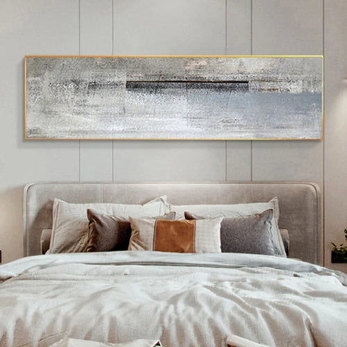 Urban Gray Abstract Wall Art Fine Art Canvas Prints Vertical Horizontal Format Pictures For Modern Living Room Bedroom Home Office Decor | Bowlift