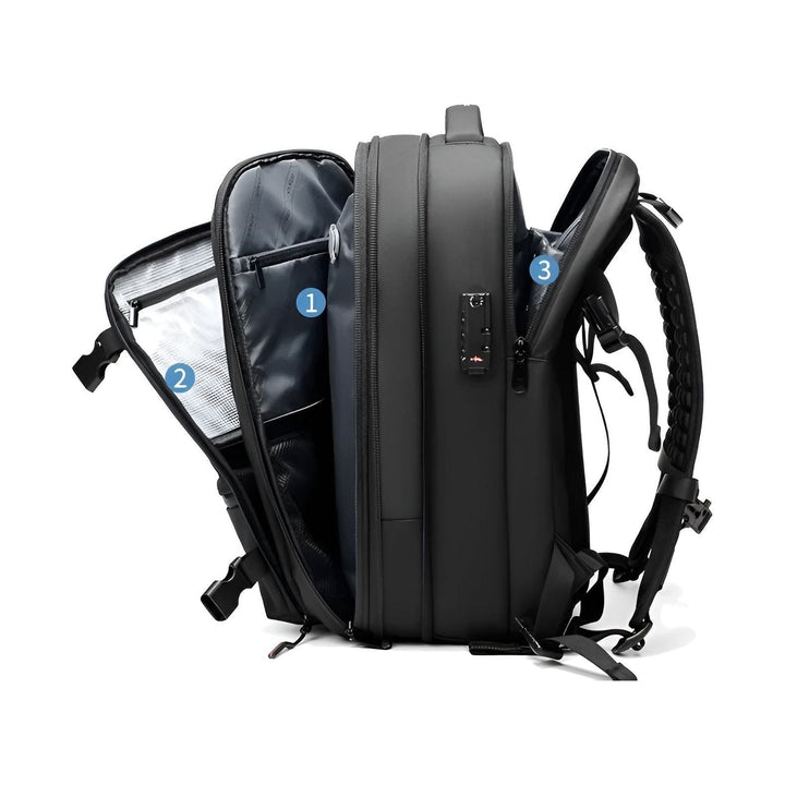BowLift | Lara JetPack – Large Capacity Vacuum Compression Travel Backpack (Waterproof & Carry-On Friendly)