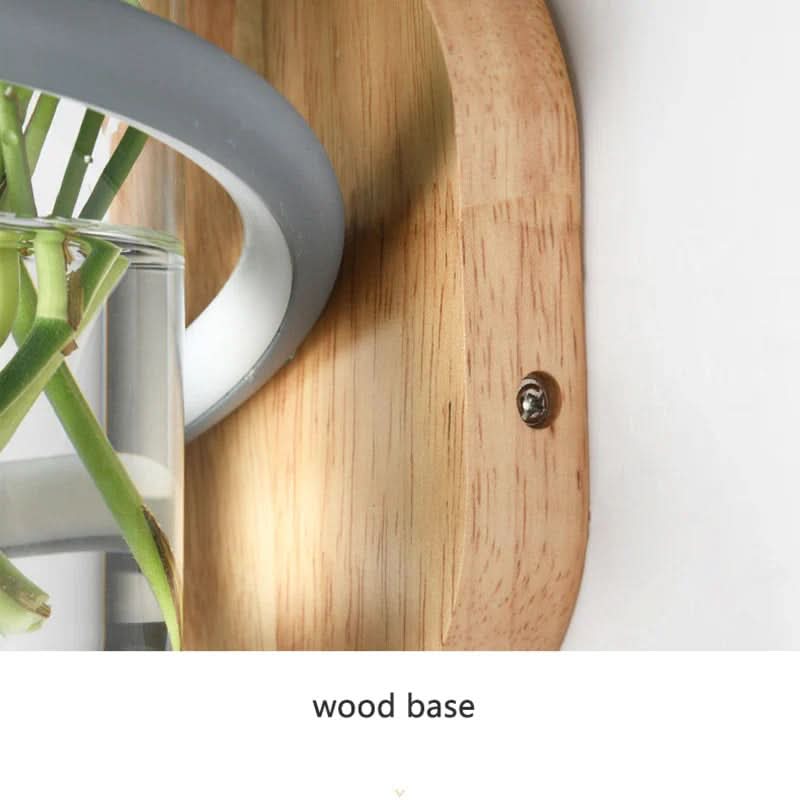 BowLift | Wood LED Wall Lamp for Outdoor Lighting & Flower Decoration