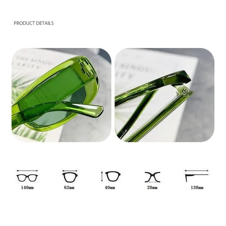 BowLift | Retro-style rectangular sunglasses with UV400 protection for women
