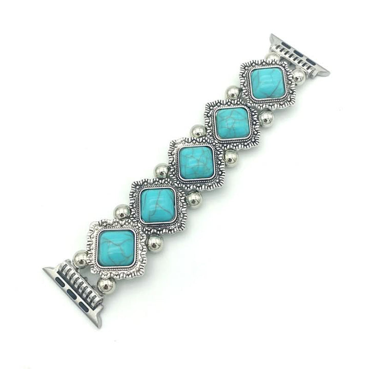 BowLift | Artistic smartwatch band in turquoise in boho design