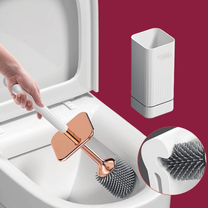 BowLift | Elegant Flexi Toilet Brush with Quick-Drying Wall Holder