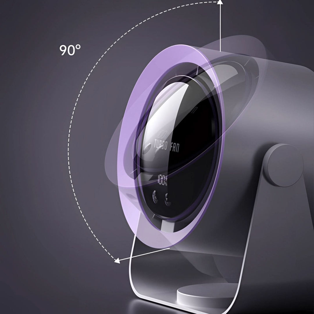 BowLift | Turbo Blade-Free Fan with LED Display Quiet Cooling