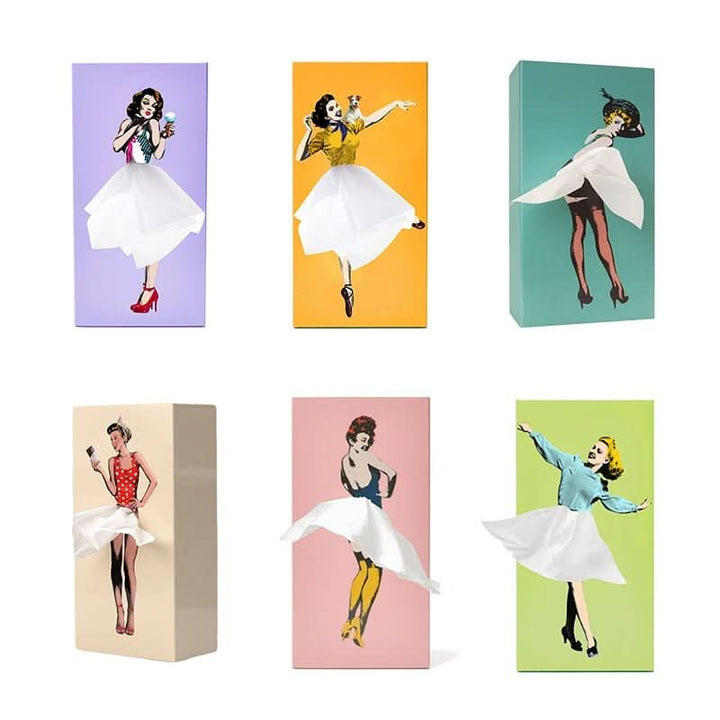 BowLift | Playful Handkerchief Box in Skirt Design