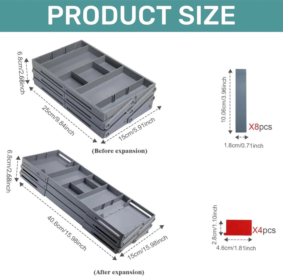 BowLift | Adjustable Multilevel Drawer Organizer for Effortless Storage