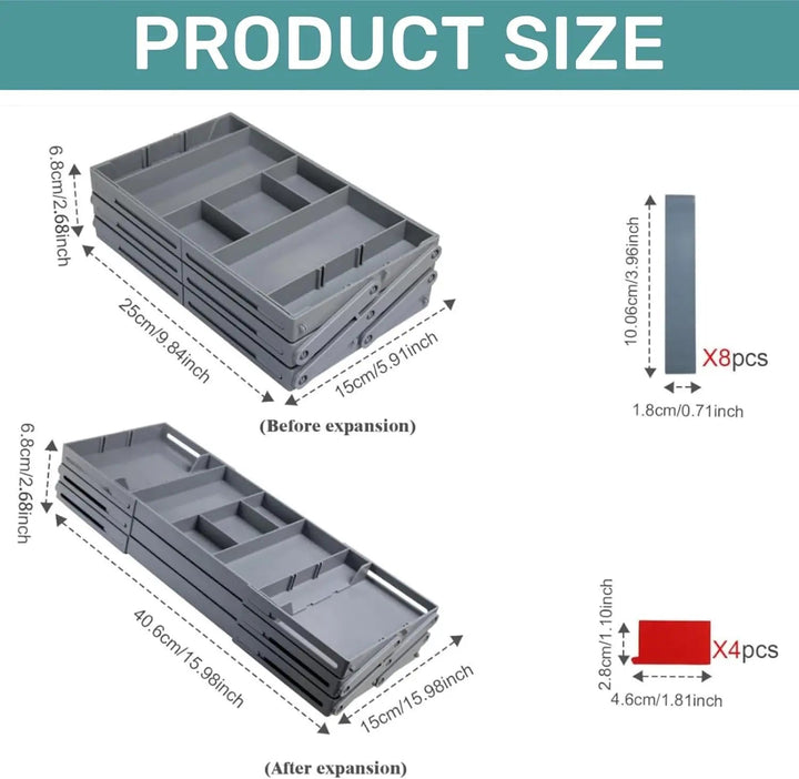 BowLift | Adjustable Multilevel Drawer Organizer for Effortless Storage