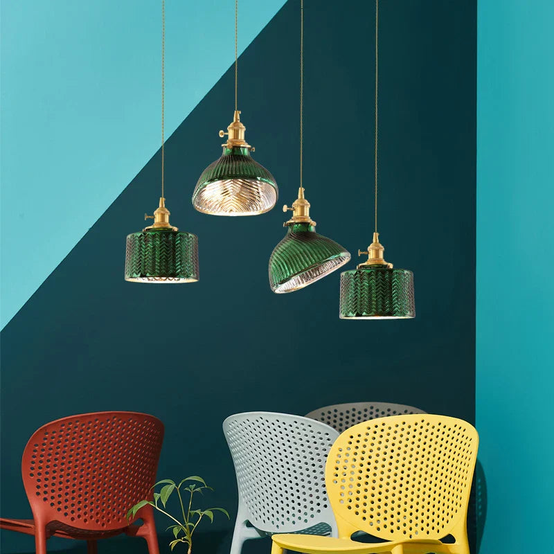 Creative Vintage Hanging Lamps from Glass – Retro Ceiling Light in Industrial Design | Bowlift