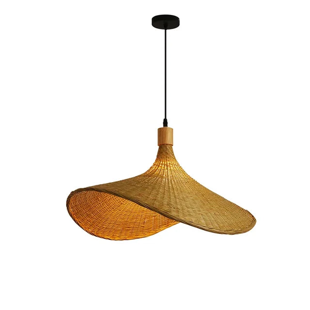 Vintage Handmade Bamboo Pendant Lamp – Woven Hanging Light for Living Room, Dining Room, and Kitchen | Bowlift
