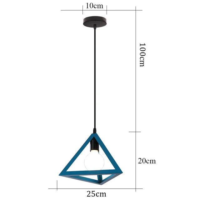 Vintage iron pendant lamp in industrial design – retro hanging lamp for dining room & living room | Bowlift