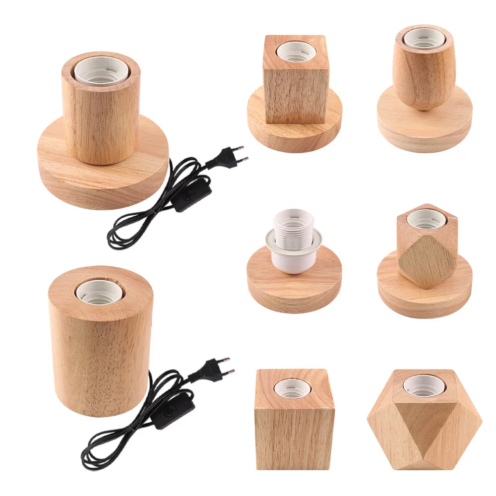 Retro Wooden Table Lamp with Light Ball – Decorative Lighting for Home | Bowlift