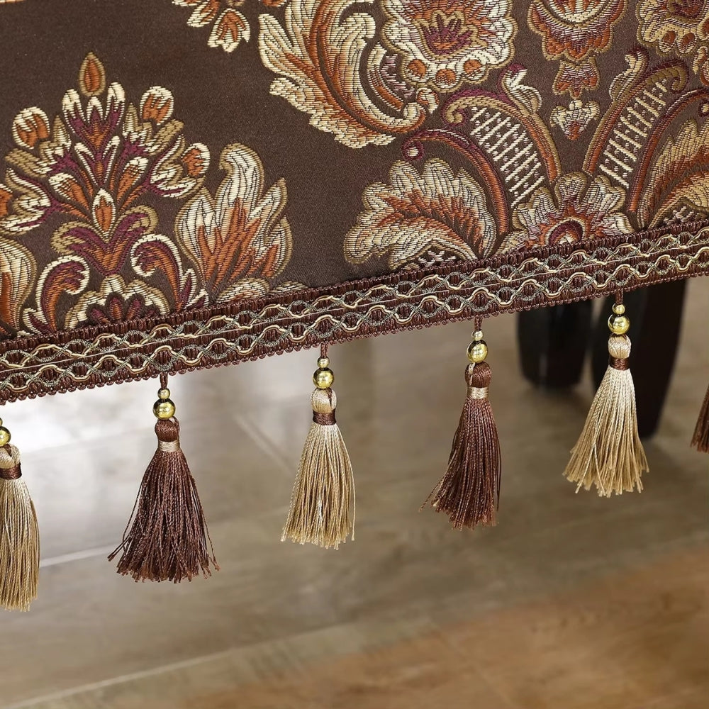 BowLift | Vintessa Vintage Embroidered Tassel Tablecloth