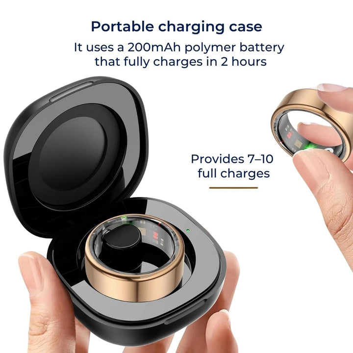 BowLift | Smart Ring Sleep & Wellness Tracker - Waterproof Fitness Tracker Ring for Active Lifestyles - Health Monitoring Device
