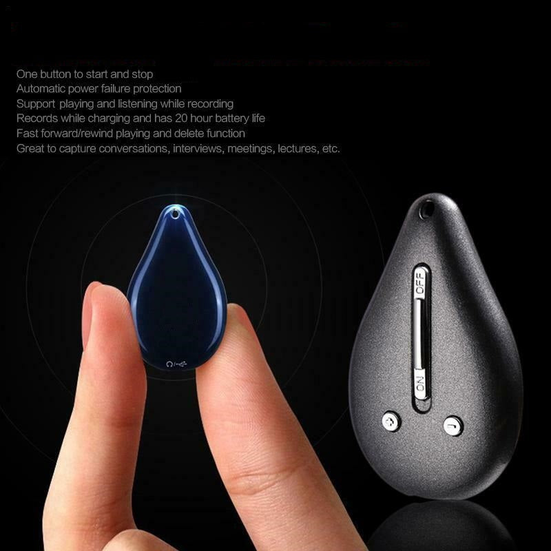 BowLift | Keychain Voice Recorder – 100-Hour Memory, Portable & Discreet