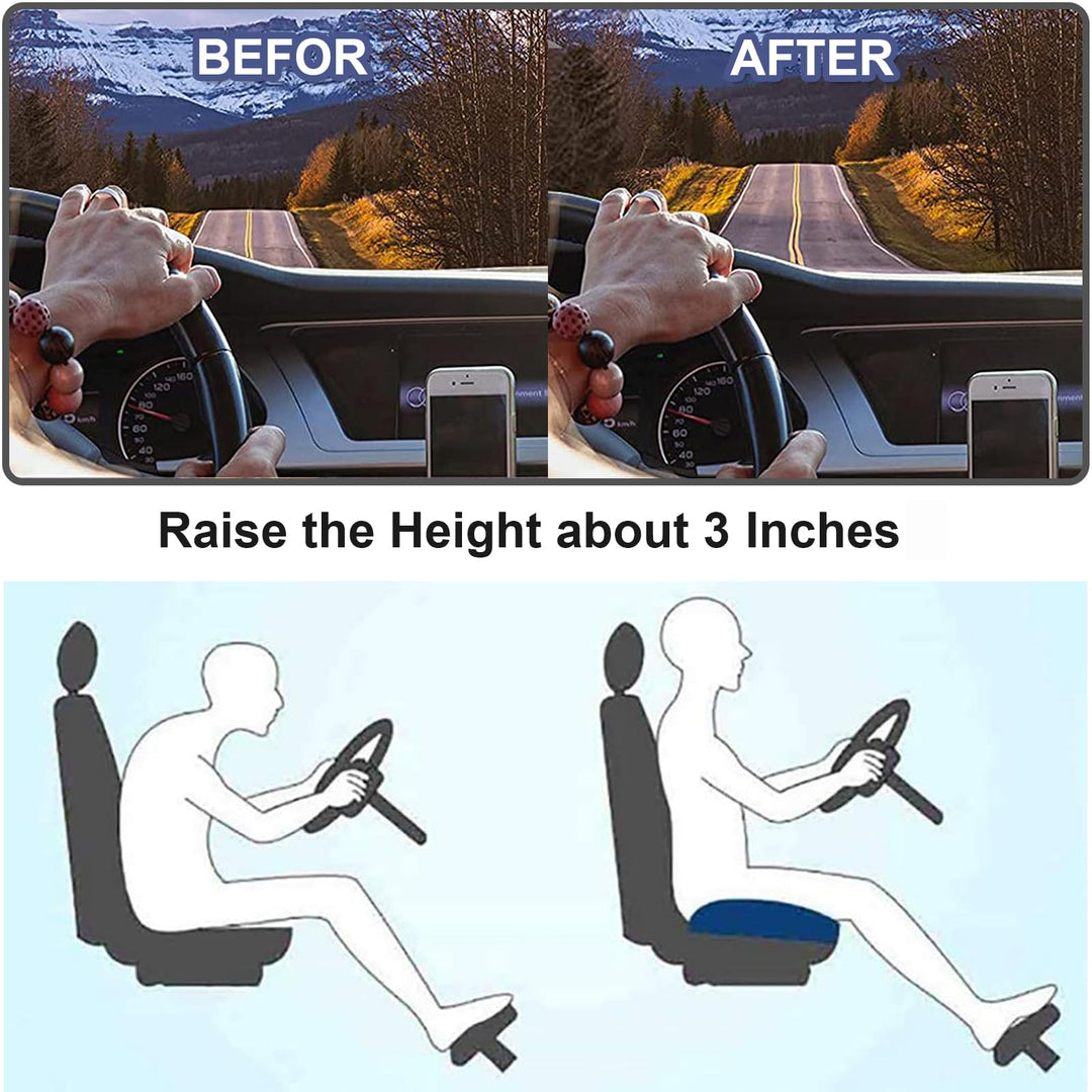 Adult Car Booster Seat – Ergonomic Cushion for Improved Visibility and Comfort | Bowlift
