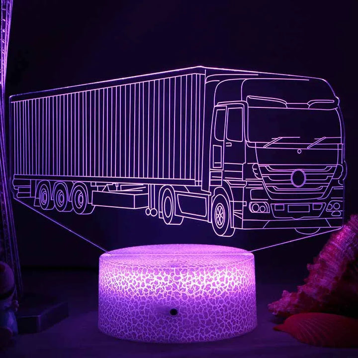 LED Night Light - 3D Illusion Lamp for Children's Room, USB Charging | Bowlift