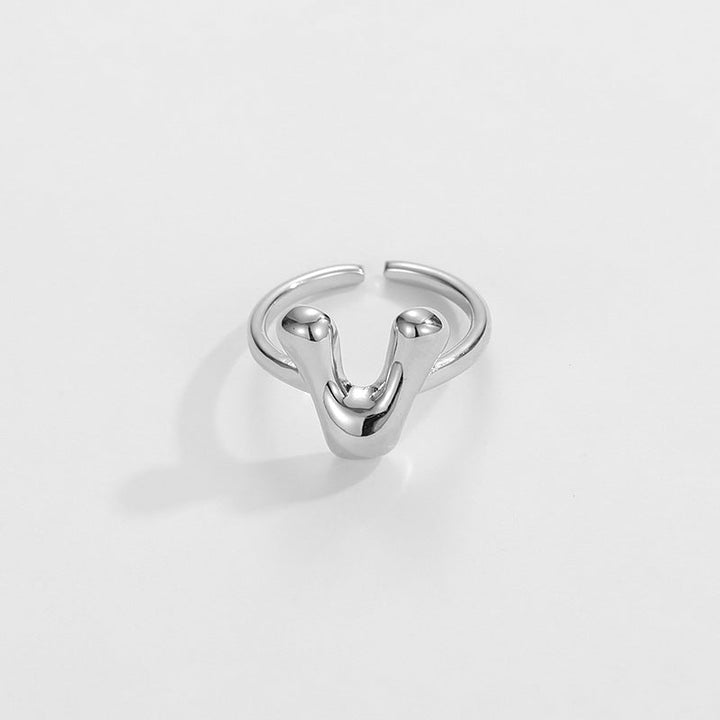 BowLift | Cute Bubble Letter Initial Ring