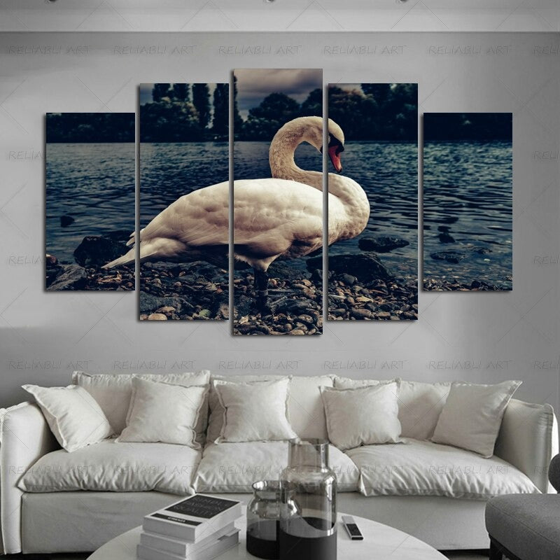5 Panels "Colorful Animal Print"-Wall Art Modular Pictures Posters | Bowlift