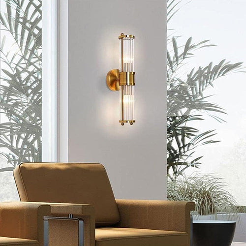 Classic wall lamp in gold – Luxurious lighting for bathroom and hallway | Bowlift