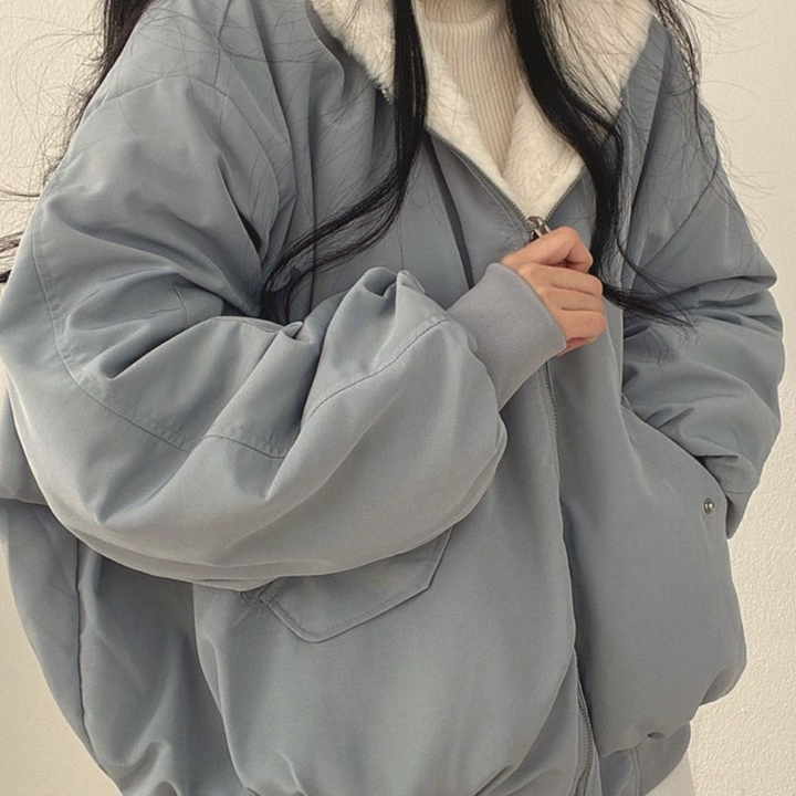 BowLift | Reversible Fleece Women’s Jacket – Warm Lightweight Winter Jacket with Hood