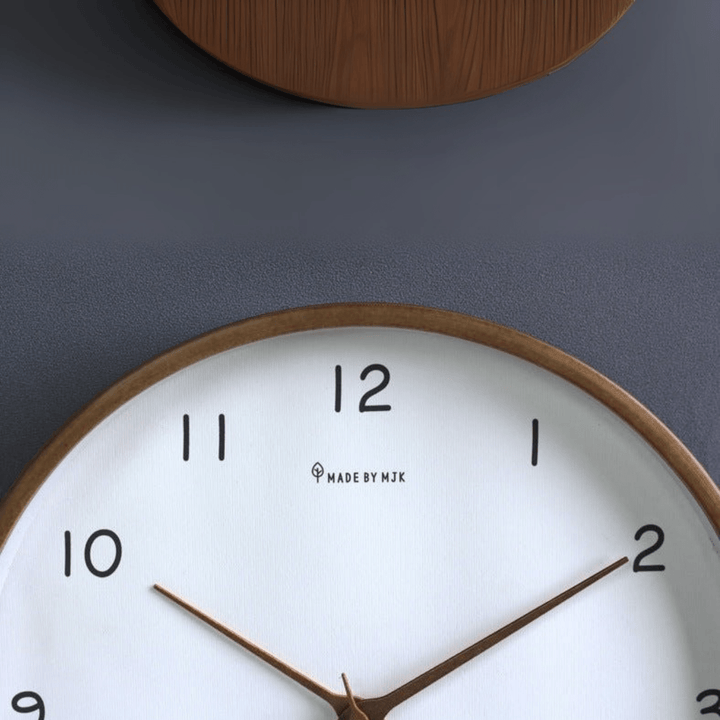 BowLift | Quiet Wooden Wall Clock with Battery Operation