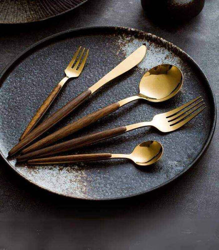 BowLift | Premium stainless steel cutlery with wood accent
