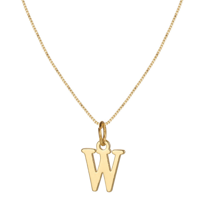 BowLift | 14k Minimal Serif Initial Necklace