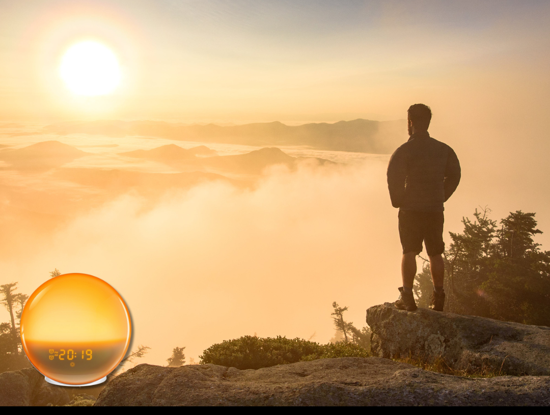 BowLift | GlowRise Natural Wake-Up Light Alarm Clock with Sunrise & Sunset Simulation