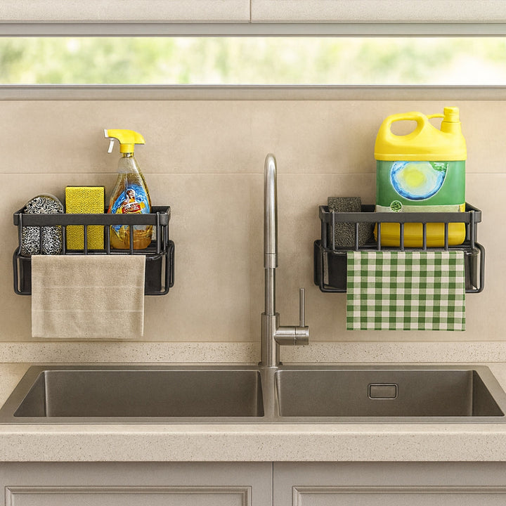 BowLift | Wall Mounted Sponge Soap Dish Towel Rack